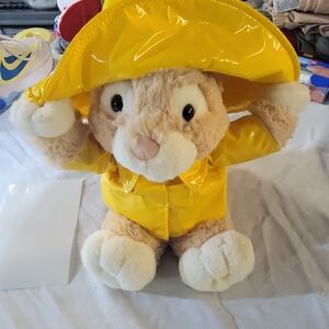 VtgAVON Animated Bunny Rabbit w/Raincoat Sings"I Can See Clearly Now" Moves Hat
